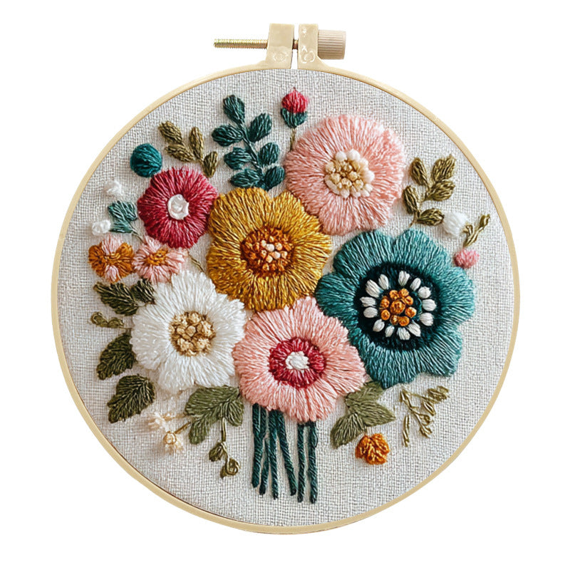 Embroidery DIY Handmade Bouquet Craft Kit