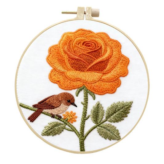 DIY Floral and Bird Handicraft Fabric Craft Kit