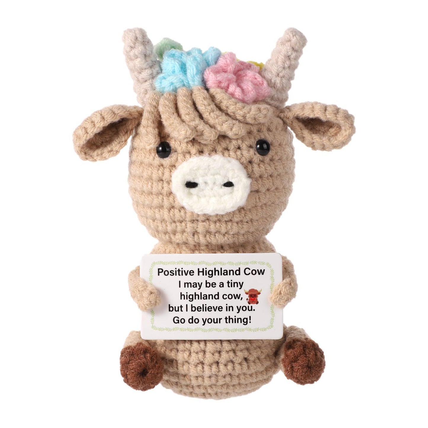 Hand-Crocheted Highland Cow Plush Toy
