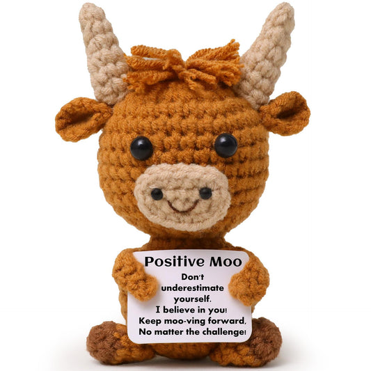 Hand-Crocheted Highland Cow Plush Toy