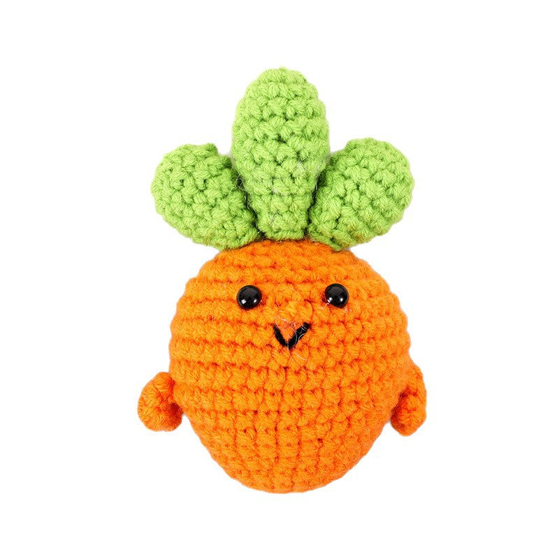 Hand-Crocheted Carrot Plush Toy