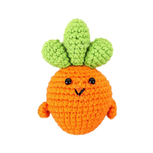 Hand-Crocheted Carrot Plush Toy