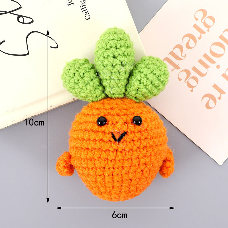 Hand-Crocheted Carrot Plush Toy