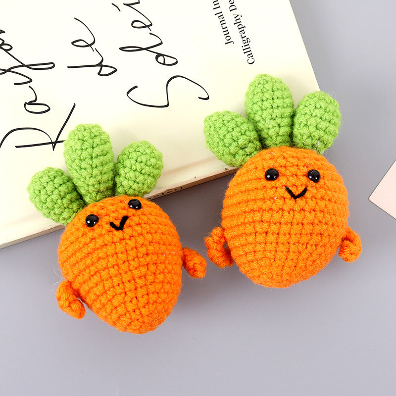 Hand-Crocheted Carrot Plush Toy