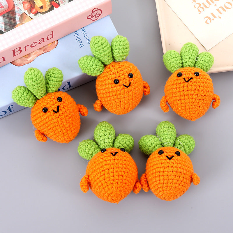Hand-Crocheted Carrot Plush Toy