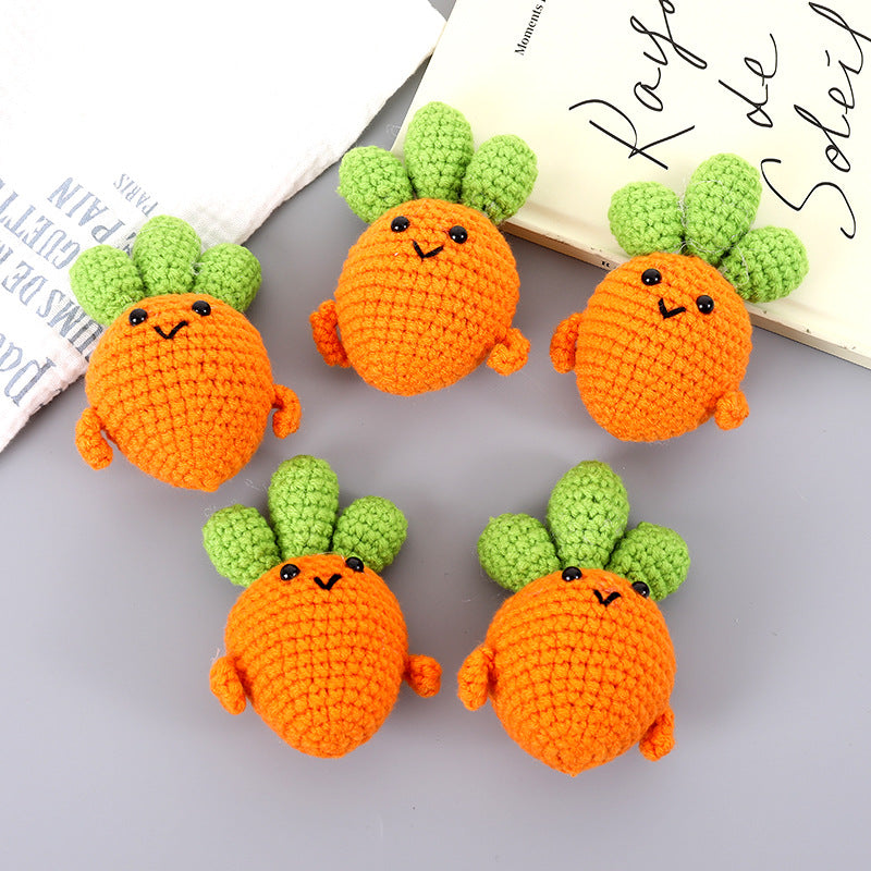 Hand-Crocheted Carrot Plush Toy