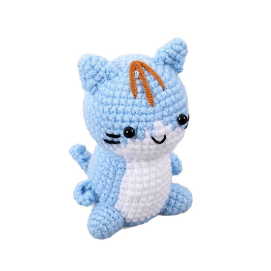 Hand-Crocheted Kitten Plush Toy