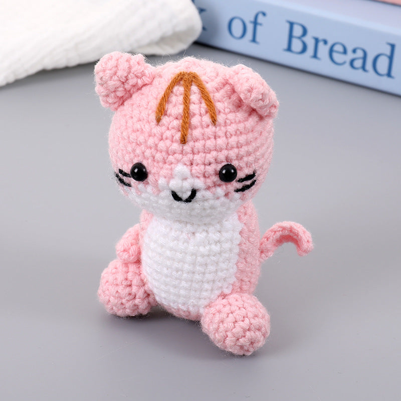 Hand-Crocheted Kitten Plush Toy