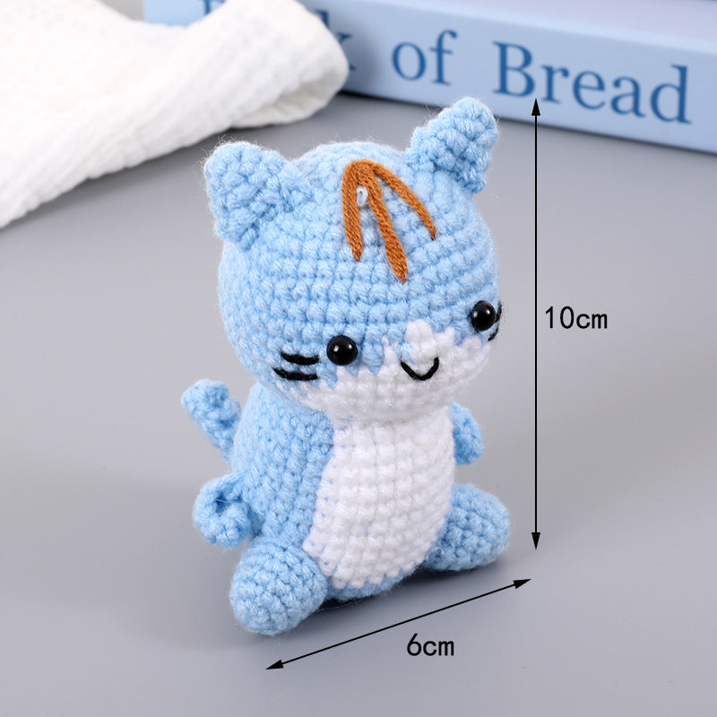 Hand-Crocheted Kitten Plush Toy