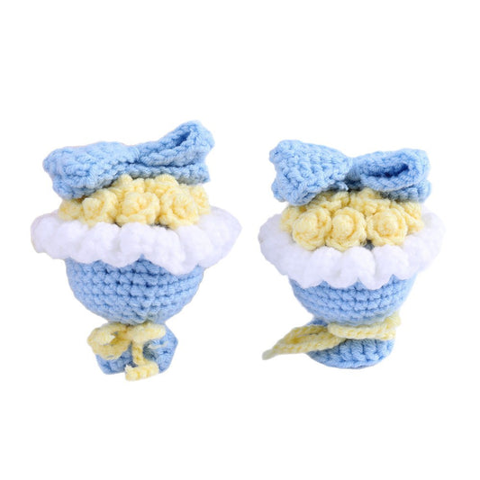 Hand-Crocheted Rose Plush Toy