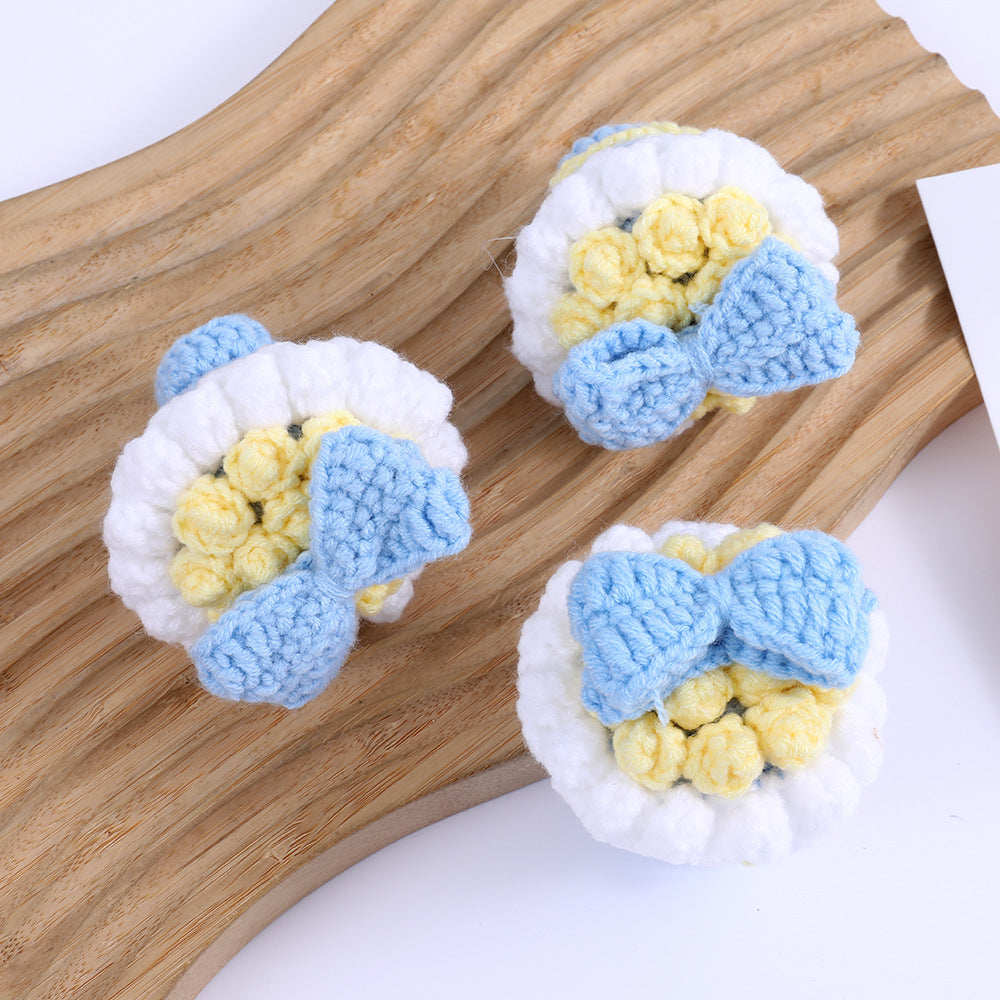 Hand-Crocheted Rose Plush Toy