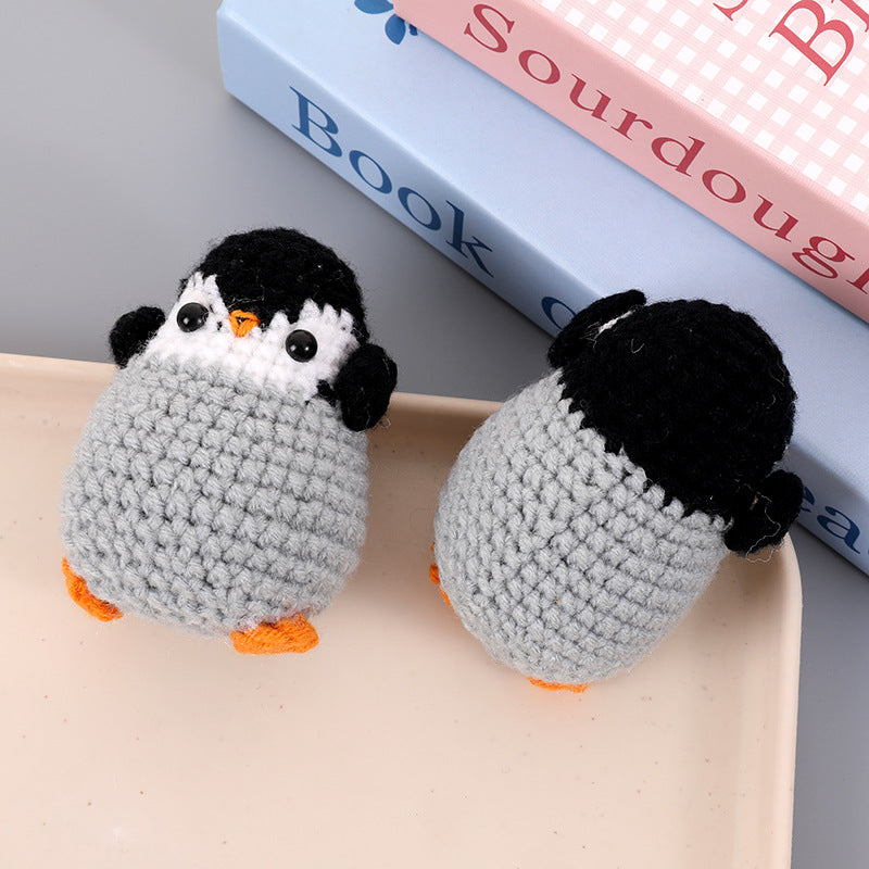 Hand-Crocheted Penguin Plush Toy
