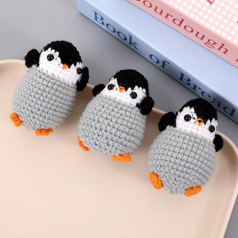 Hand-Crocheted Penguin Plush Toy