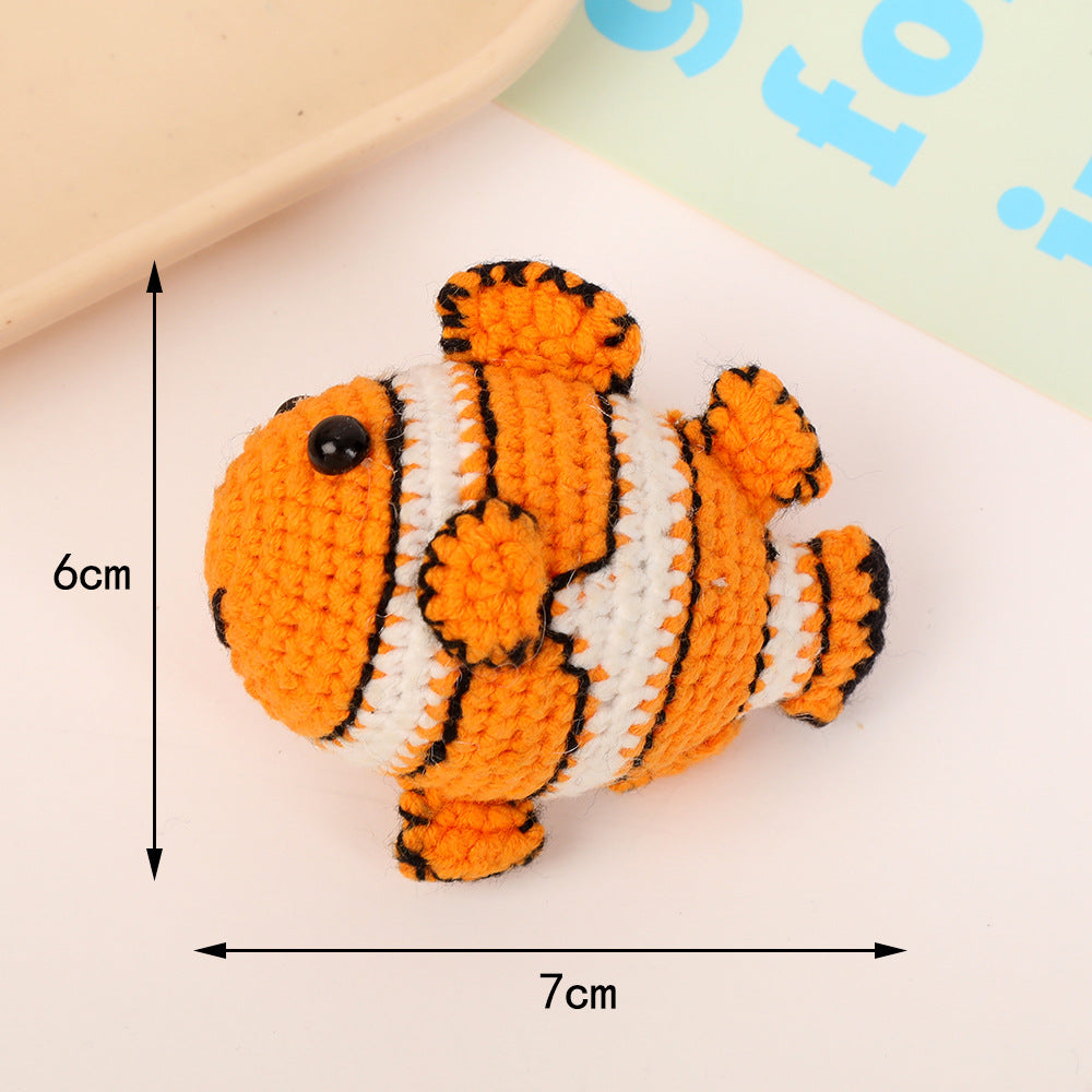 Hand-Crocheted Clownfish Plush Toy