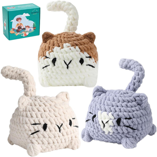 DIY Handmade Mini Cat Series Crochet Kit