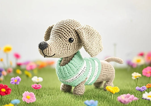 DIY Handmade Dachshund Crochet Kit
