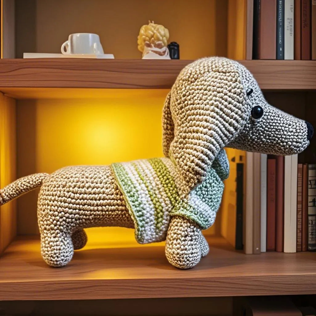 DIY Handmade Dachshund Crochet Kit