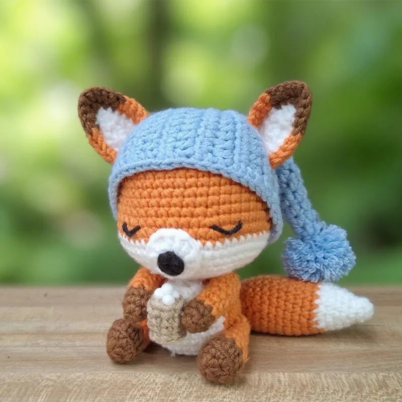 Diy Handmade Asleep Fox Crochet Kit
