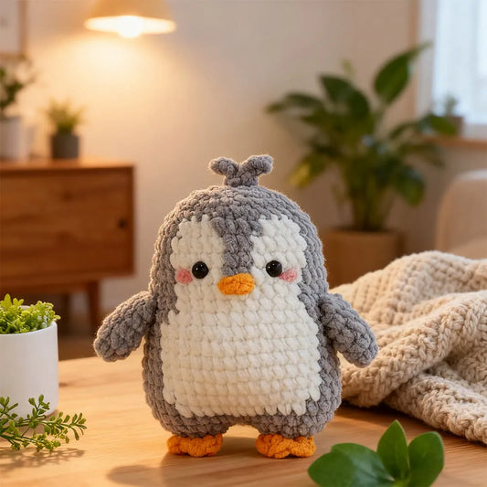 Diy Handmade Lovely Penguin Crochet Kit