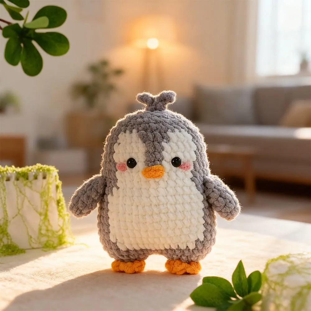 Diy Handmade Lovely Penguin Crochet Kit