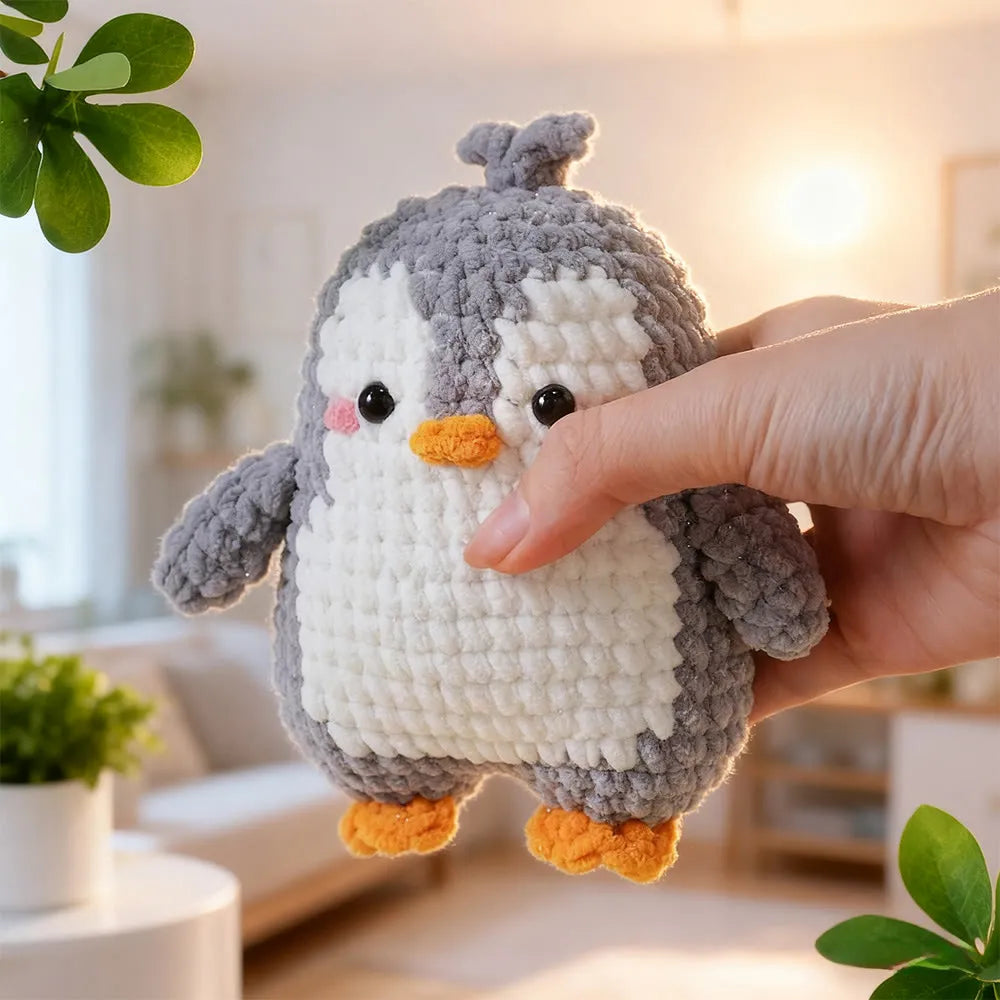 Diy Handmade Lovely Penguin Crochet Kit