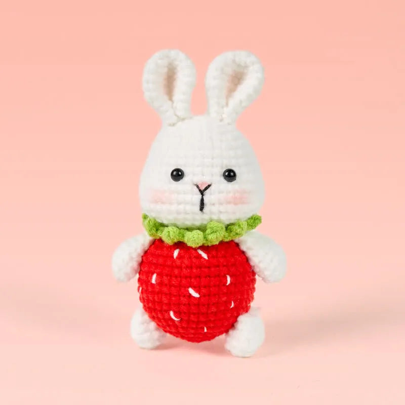 Handmade Strawberry Dress Bunny Crochet