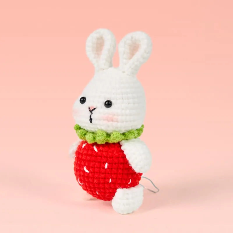Handmade Strawberry Dress Bunny Crochet
