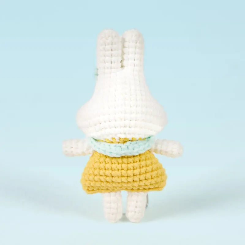 Handmade Blue Bow Bunny Crochet