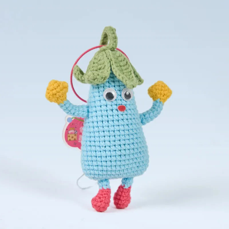 Handmade Happy Eggplant Crochet