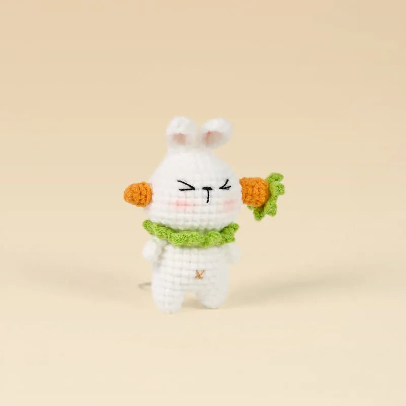 Handmade ''Rabbit Killed By Carrot'' Crochet