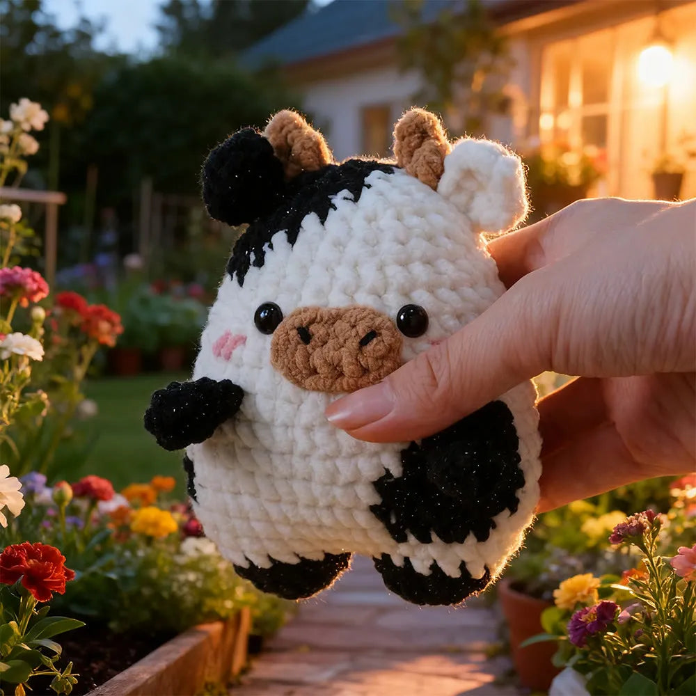 Diy Handmade Milk Cow Crochet Kit