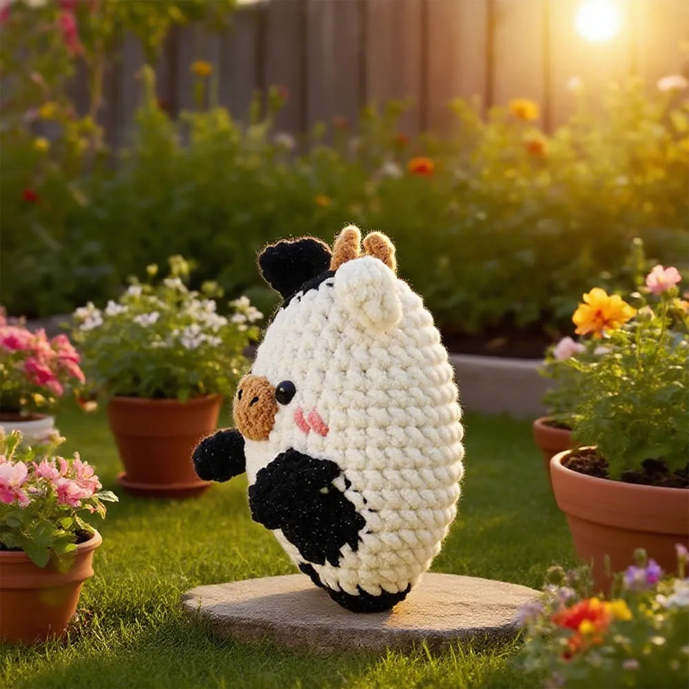 Diy Handmade Milk Cow Crochet Kit