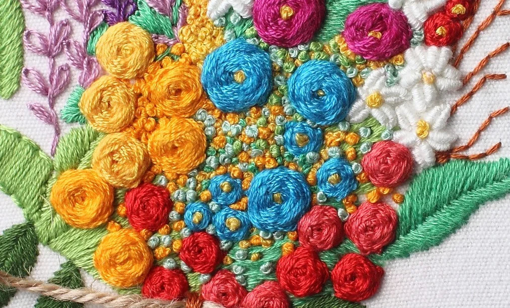 Floral Bouquets Embroidery Kit