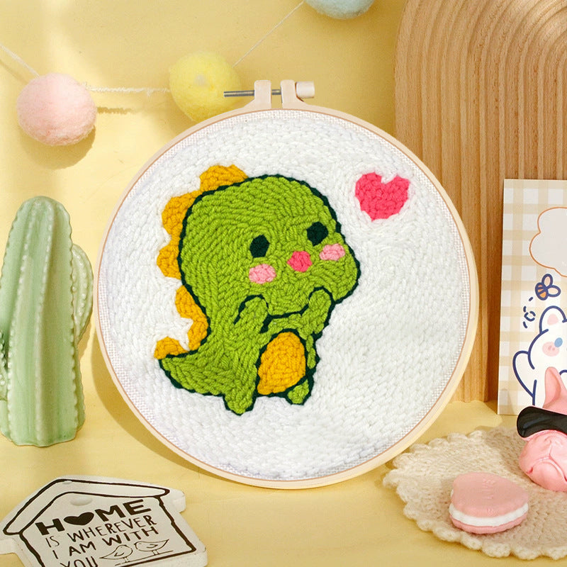 DIY Punch Needle Embroidery Yarn Craft Kit