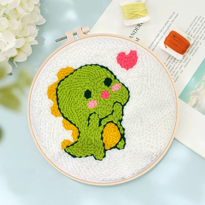 DIY Punch Needle Embroidery Yarn Craft Kit