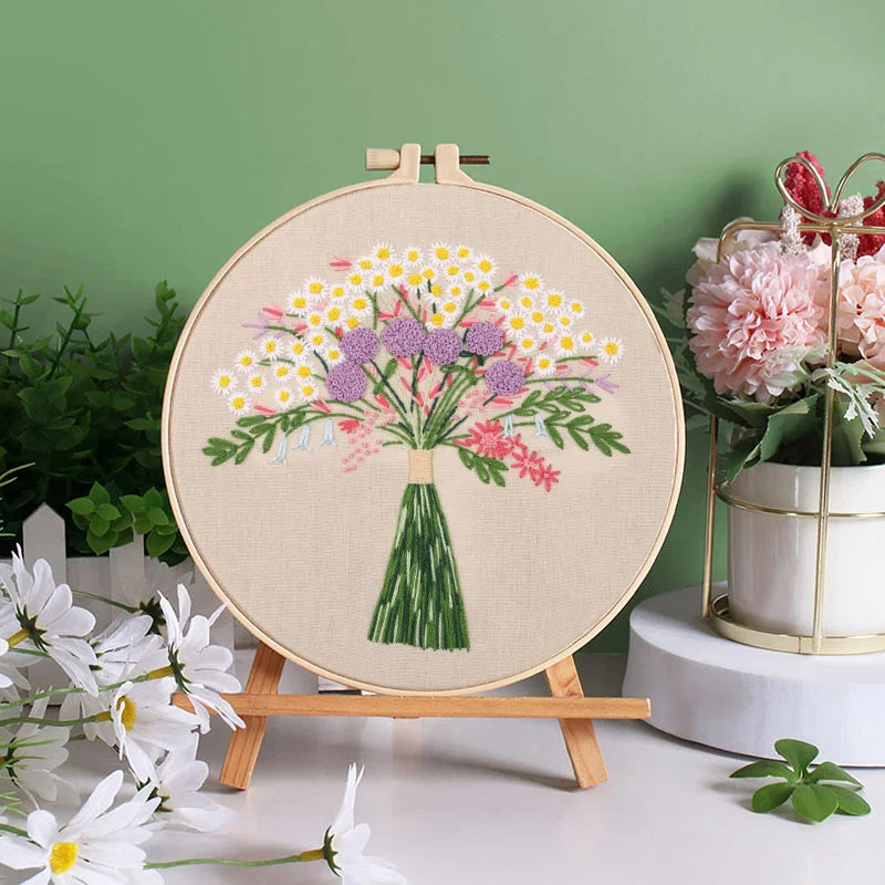 Blooming Bouquet Embroidery Kit