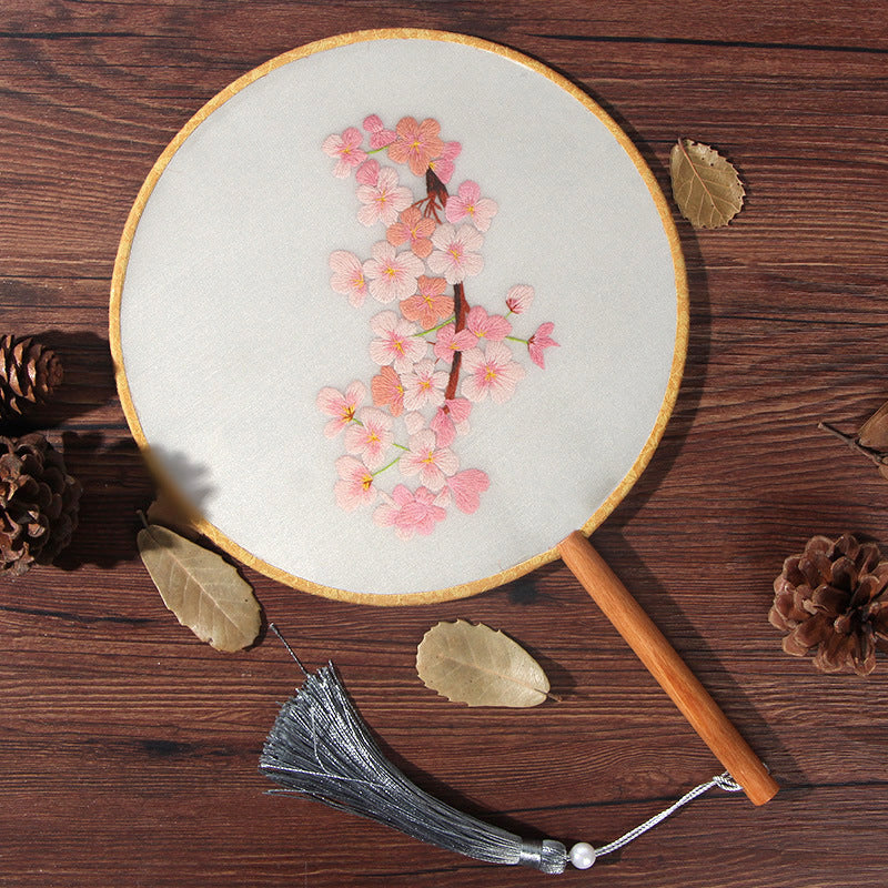 Embroidery DIY Handmade Fan Kit