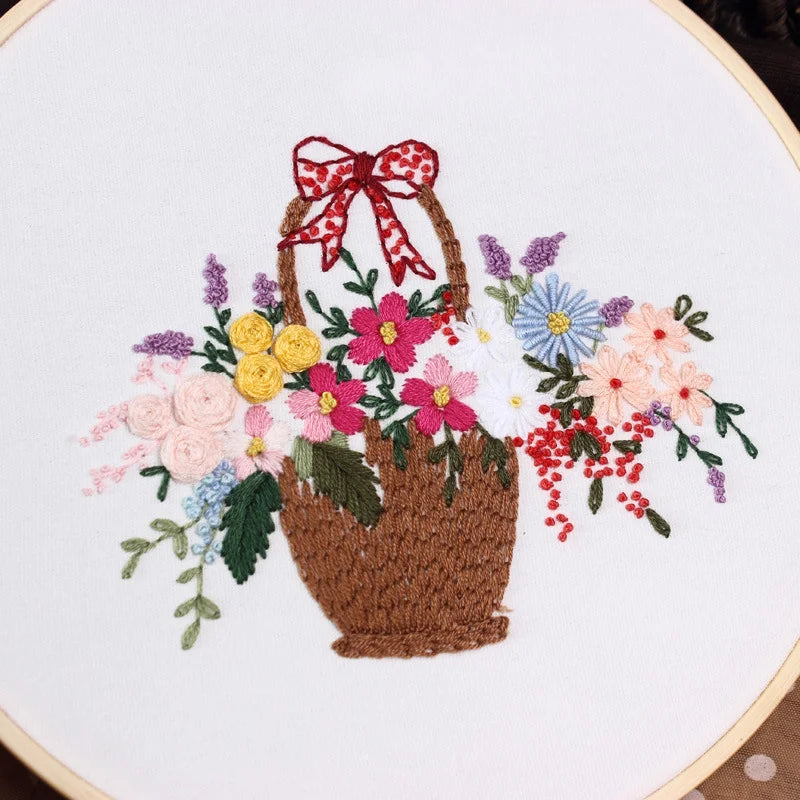 Floral Delight Embroidery Kit