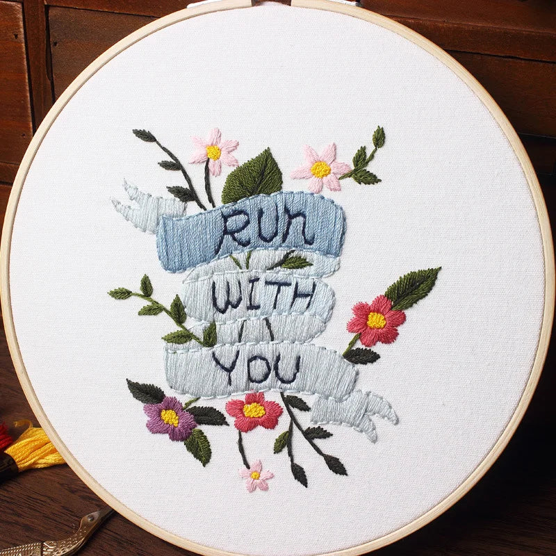 Floral Delight Embroidery Kit