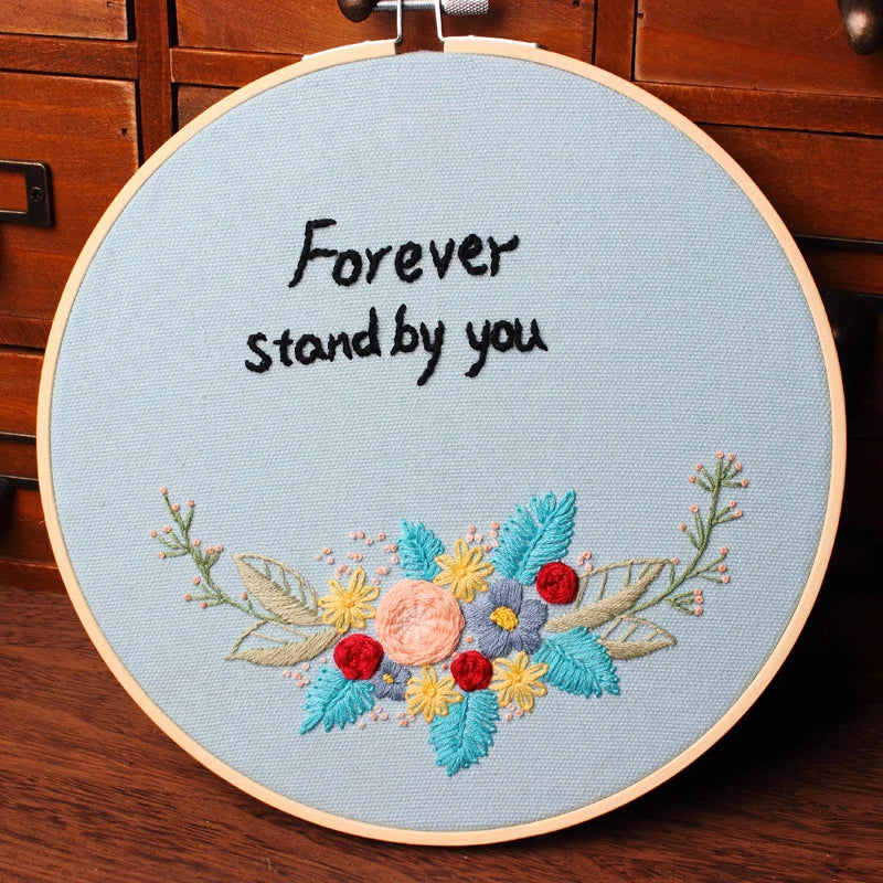 Floral Delight Embroidery Kit