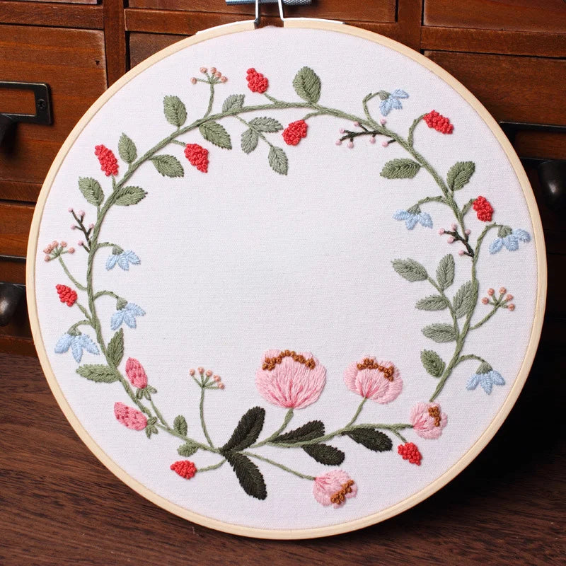 Floral Delight Embroidery Kit