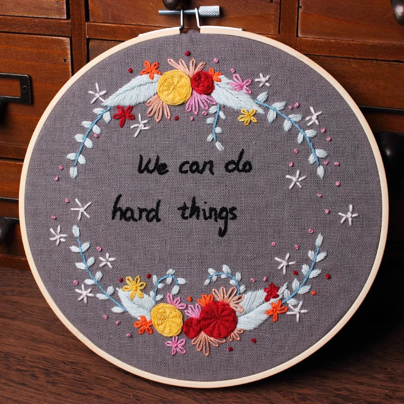 Floral Delight Embroidery Kit