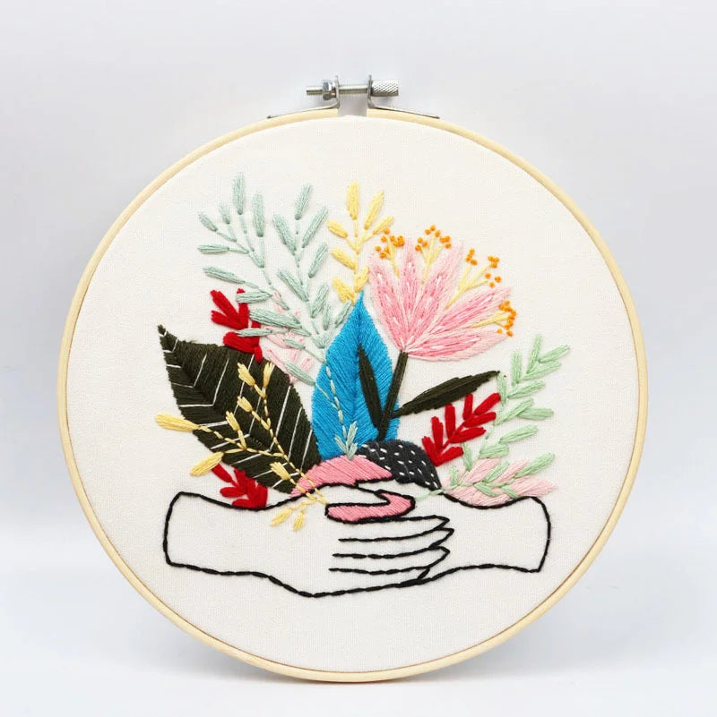 Floral Delight Embroidery Kit