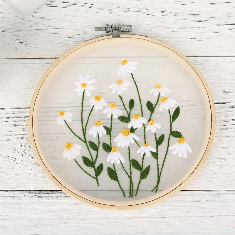 Delicate Floral Embroidery Kit