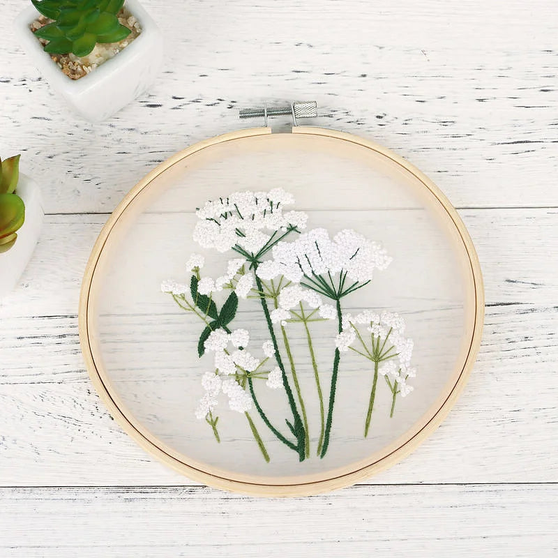 Delicate Floral Embroidery Kit