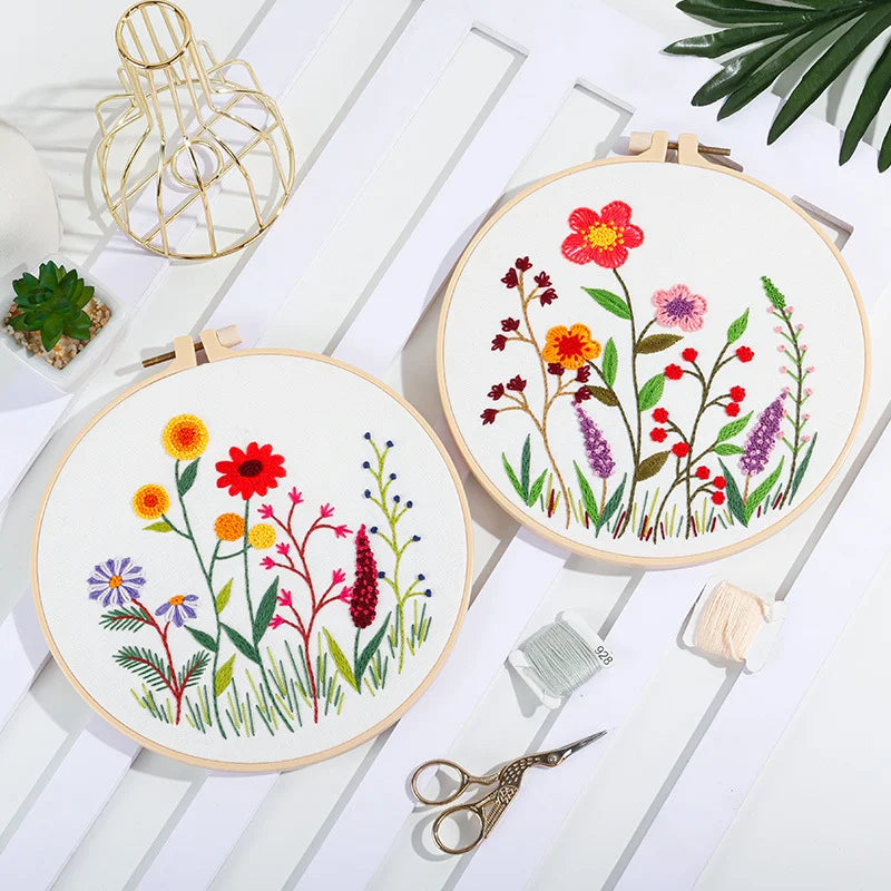 Blossoming Garden Embroidery Kit series