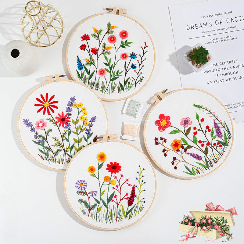 Blossoming Garden Embroidery Kit series