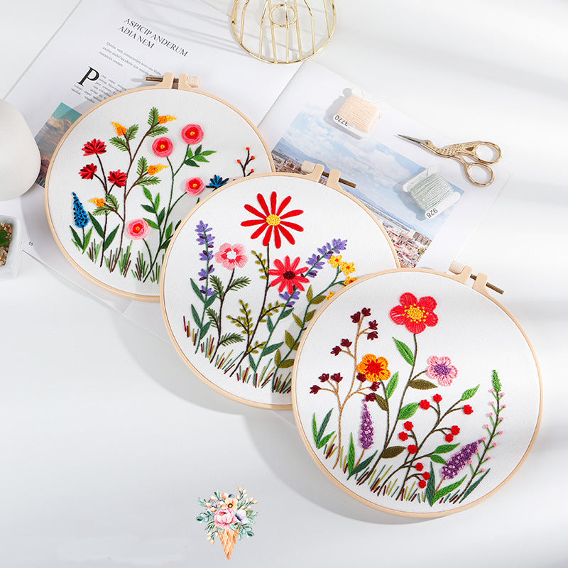 Blossoming Garden Embroidery Kit series