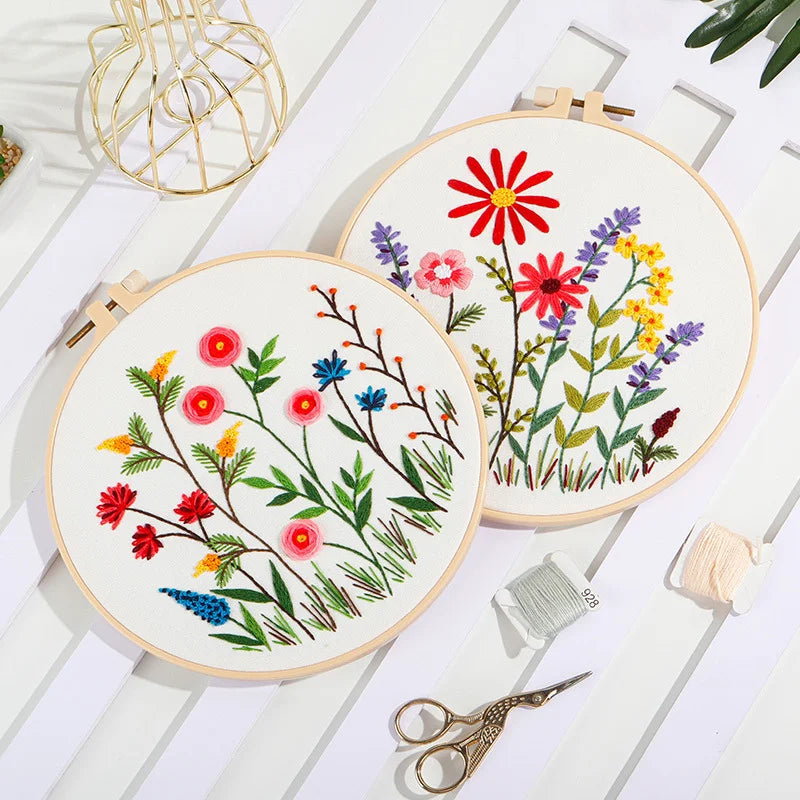 Blossoming Garden Embroidery Kit series