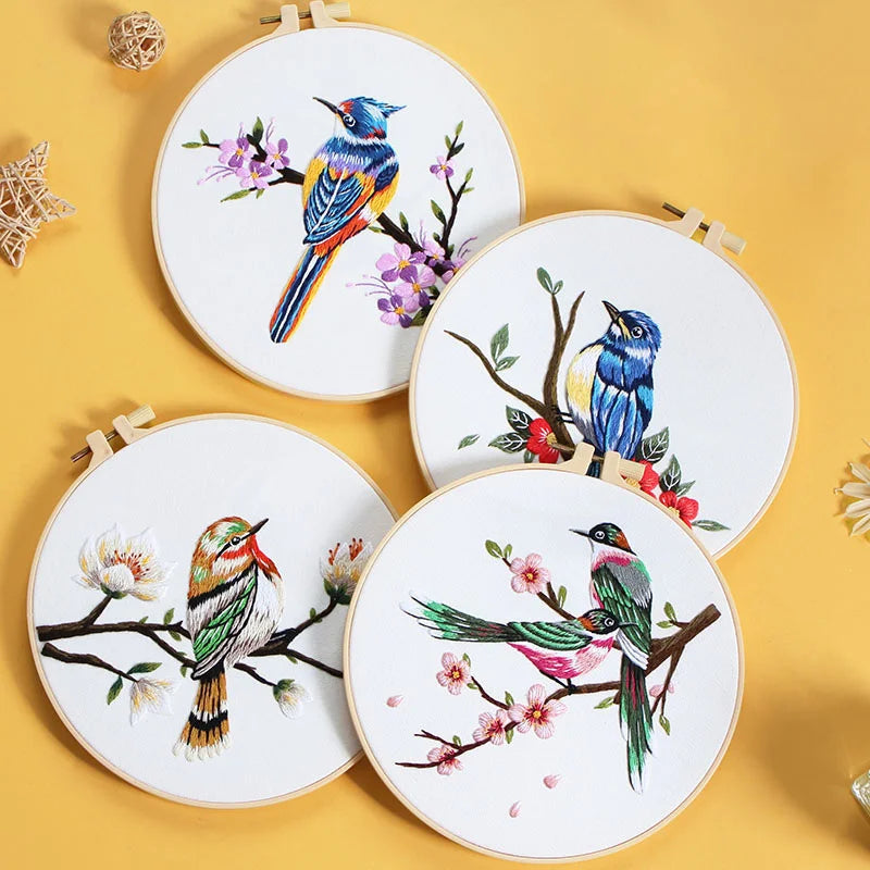 Themed DIY Birds Embroidery Kits
